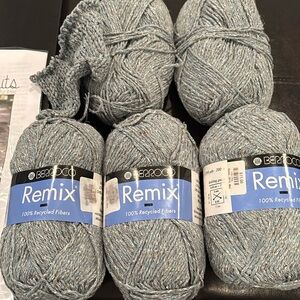 Berroco Remix Recycled Yarn - Heathered Gray (5 -Pack)